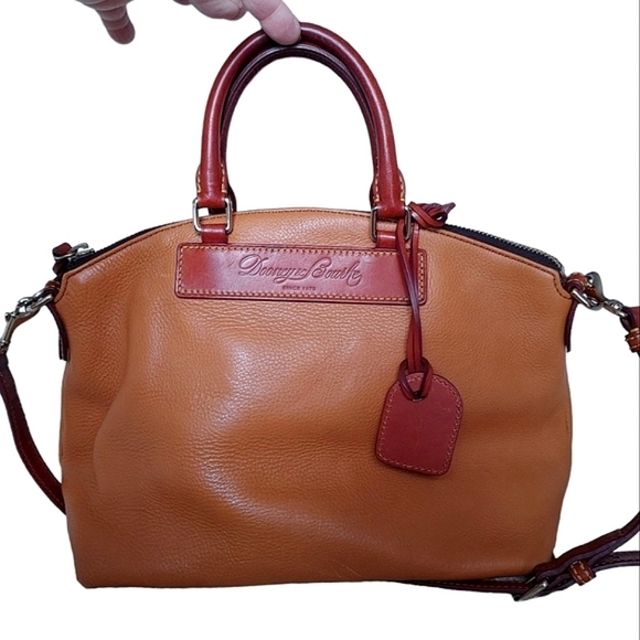 Dooney & Bourke Dillen Leather Satchel Crossbody Bag - Picture 1 of 16